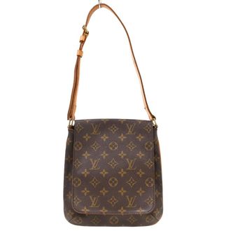 Louis Vuitton Musette Salsa Monogram Canvas Brown Canvas Handbag (Pre-Owned)
