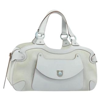 Ferragamo Pre-owned Hand Bag - Dames - Vintage Handtas - Blauw - ONE Size - Leer - Vintage