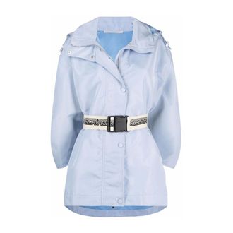 Stella McCartney Jassen, Dames, Blauw, M, Polyester, Jacket - Stijlvol en Trendy