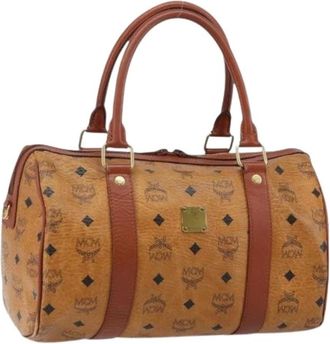 MCM Pre-owned Handbags, female, Brown, Size: ONE SIZE Pre-owned Plastic Handbag