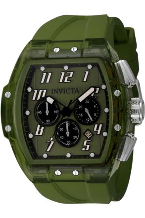 Invicta S1 Rally 49980 Herenhorloge - Quartz Uurwerk - Roestvrij Staal met Groene Wijzerplaat - 47 mm