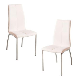 Regalos Miguel Regalos Miguel - Packs Sillas Comedor - Pack 2 Sillas Humi Polipiel - Blanco