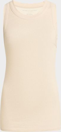 Majestic Filatures Soft Touch Shimmer Baby Rib Crewneck Tank