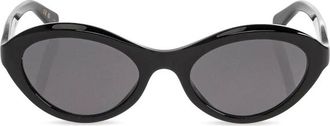 Valentino Sunglasses, female, Black, Size: 52 MM Cat-eye Sunglasses