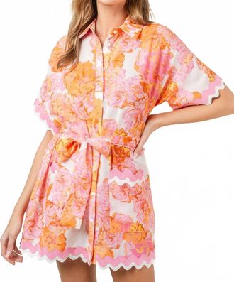 FORE COLLECTION Sweet Sensation Belted Dress In Multi