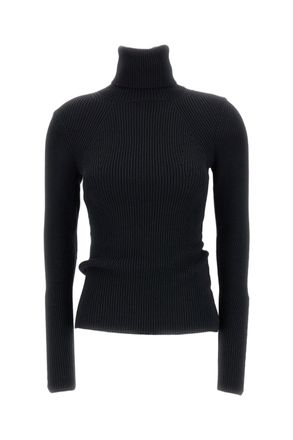 Junya Watanabe Stretch Wool High-Neck Sweater With Unique Back Slit