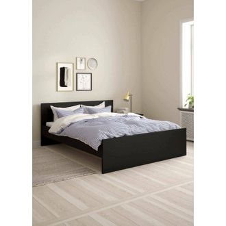 Dmora Dmora - Letto matrimoniale Kaitak, Sommier per camera da letto, Giroletto per stanza, Struttura porta materasso, 207x166 h80 cm, Nero