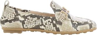 Hispanitas Schoenen, Dames, Veelkleurig, 40 EU, Leer, Witte Loafers