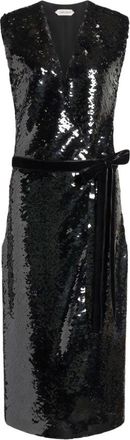 Alberta Ferretti Abito midi con paillettes - - Dresses - Donna - Nero - S
