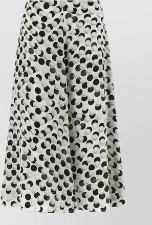 Fendi high waist a line skirt polka dots