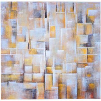 Hhg Dipinto a mano pittura ad olio su tela 100x100cm cubi