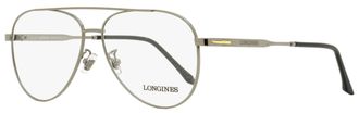 Longines Mens Aviator Eyeglasses LG5003H 008 Gunmetal/Black 56mm