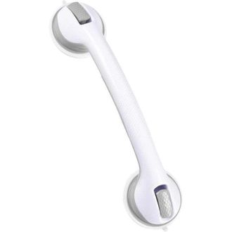 OEM Barra De Apoyo Para Ba&ntilde;o Y Ducha. Asa De Ducha Resistente De 40 Cm Con Ventosa. Barra De Apoyo Para Ba&ntilde;era Extra&iacute;ble E Impermeable. Gris Y Blanco. Par
