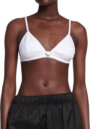 Prada White Cotton Bralette Size XS