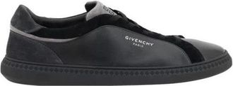 Givenchy Monogram Low-Top Sneakers - Heren - Sneakers - Zwart - 44 EU - Leer - Schoenen