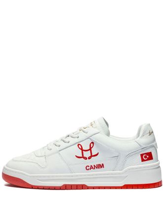 Leandro Lopes Tony embroidered-logo sneakers - unisex - Calf Leather/Polyurethane/Rubber - 45 - White