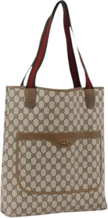 Gucci Pre-owned GG Canvas Tote Bag - Dames - Vintage Shopper - Beige - ONE Size - Vintage
