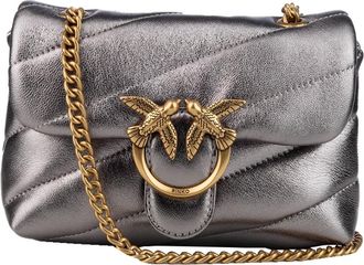 Pinko Shoulder Bags, female, Gray, Size: ONE SIZE Baby Love Bag Puff