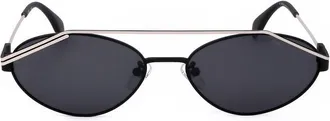 Fila Unisex Black Oval Sunglasses SFI019