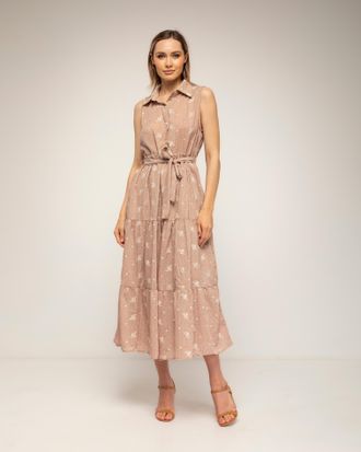 Tantra Midi-blousejurk met borduursels