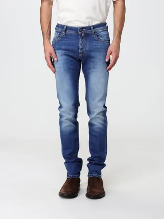 Jacob Cohen Jeans slim fit in denim di cotone a vita media con cinque tasche
