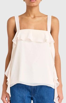 Amanda Uprichard Pinot Top In Antique White