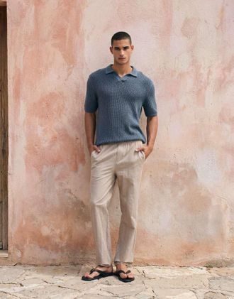 Levi's dillon maglione polo con scollo a V blu