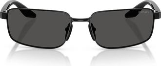 Prada Sunglasses Psb54 S 1 Ab08 Z Linea Rossa Black/Dark Gray Men