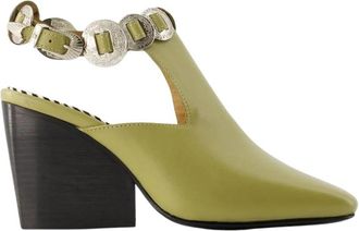Toga Archives Leren Pumps - Dames - Pumps - Groen - 36 EU - Leer - Schoenen