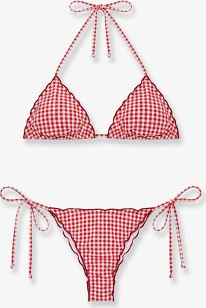 MC2 Saint Barth Bikini Sagitami in nylon con motivo vichy - MC2 SAINT BARTH - gender_Woman
