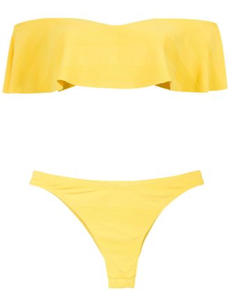 Amir Slama uit de schouder bikini set - Geel