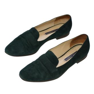 Ralph Lauren Collection green suede loafers Size 36