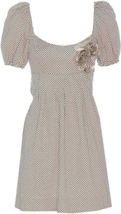 Elisabetta Franchi Embroidered Cotton Dress