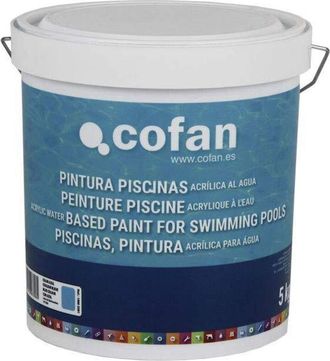 cofan Cofan 15002391 Vernice Acrilica Ad Acqua Per Piscine, 5 kg, Blu