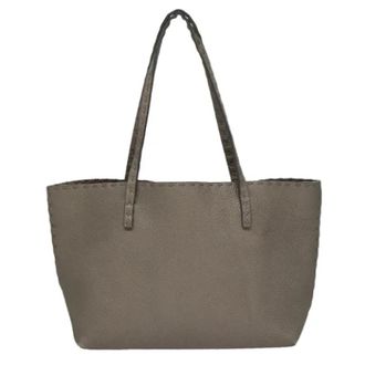 Fendi Pre-owned Vintage Handtas - Dames - Vintage Shopper - Beige - ONE Size - Leer - Vintage