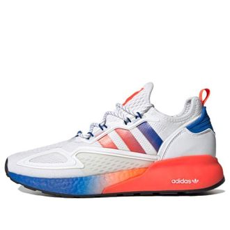 adidas ZX 2K Boost White Solar Red Blue FV9996