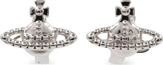 Vivienne Westwood Orecchini a bottone Orb anni 2020 - Argento