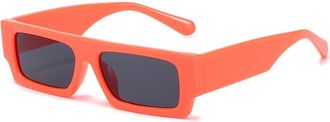 Generic Small Frame Mens Outdoor Sunglasses Commuting Vacation Womens Driving Sun Glasses(Orange)