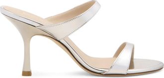 Stuart Weitzman Sandalen - Dames - Muiltjes - Grijs - 39 1/2 EU - Schoenen