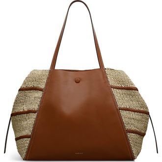 Radley London The Delphine - Raffia Extra Large Open Top Woven Tote Bag in Natural at Nordstrom