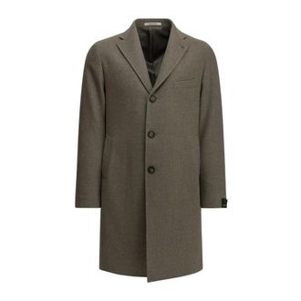Tagliatore Bruce Long Coat - - Coats - Uomo - Beige - 2XL