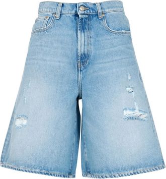 Roy Rogers Shorts in denim medio