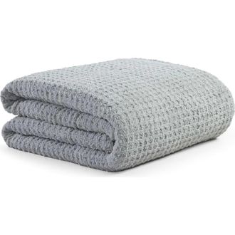 Sunday Citizen Snug Waffle Comforter in Cloud Grey at Nordstrom, Size Queen