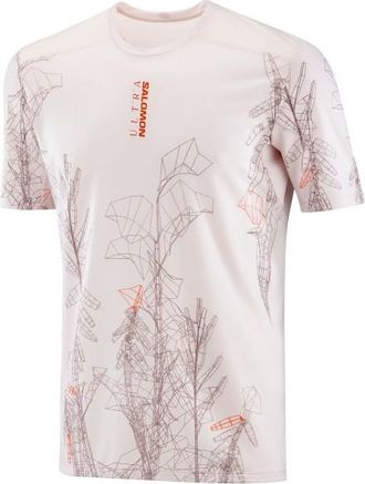 Salomon S/Lab Ultra Tee AOP Laufshirt f&uuml;r Herren | wei&szlig;