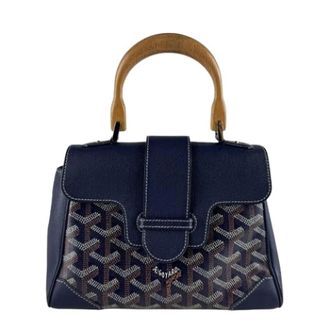 Goyard Pre-owned Vintage Handbag - Dames - Pre-owned - Blauw - Maat: ONE Size Leer