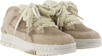 Axel Arigato Womens Area Lo Label Sneaker Beige Calfskin
