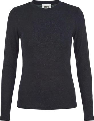 Ni&ugrave; Niu, Truien & Vesten, Dames, Zwart, L, Ronde hals gebreid