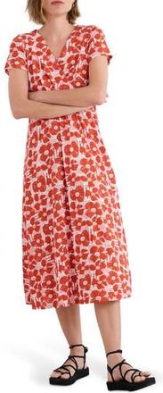 Seasalt Cornwall Chapelle Print Maxi Dress in Patchwork Bloom Mandarin at Nordstrom Rack, Size 8 Us / 12 Uk