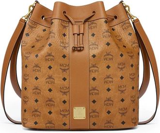 MCM Aren Bucket Tote - Dames - Schoudertassen - Bruin - ONE Size - Leer - Tassen