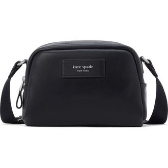 Kate Spade New York puffed small leather crossbody bag in Black at Nordstrom Rack